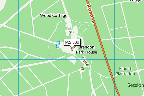 IP27 0SU map - OS VectorMap District (Ordnance Survey)