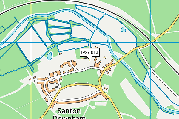 IP27 0TJ map - OS VectorMap District (Ordnance Survey)