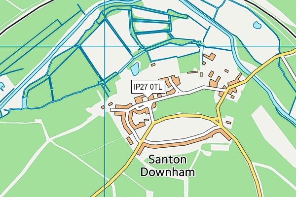 IP27 0TL map - OS VectorMap District (Ordnance Survey)