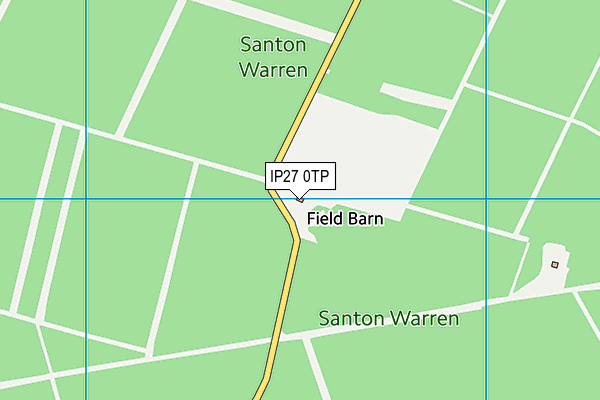 IP27 0TP map - OS VectorMap District (Ordnance Survey)