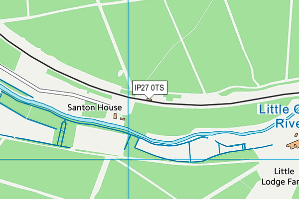 IP27 0TS map - OS VectorMap District (Ordnance Survey)