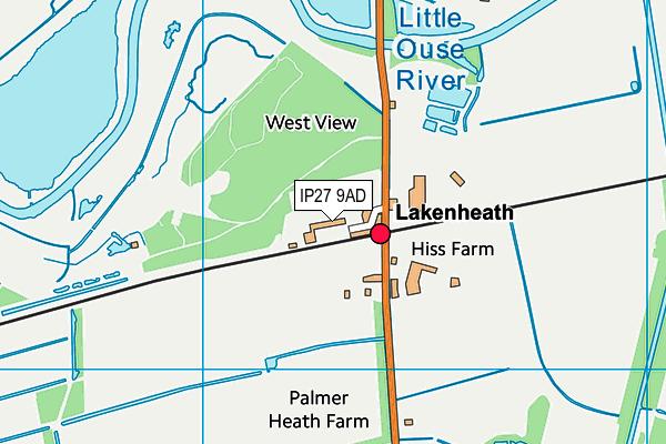 Map of TERRA-VAC LAKENHEATH LIMITED at district scale