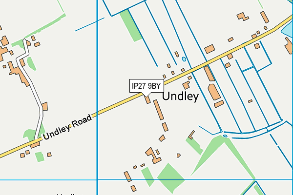 IP27 9BY map - OS VectorMap District (Ordnance Survey)