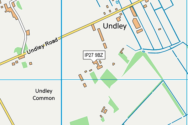 IP27 9BZ map - OS VectorMap District (Ordnance Survey)