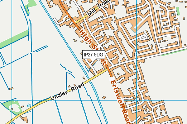 IP27 9DG map - OS VectorMap District (Ordnance Survey)