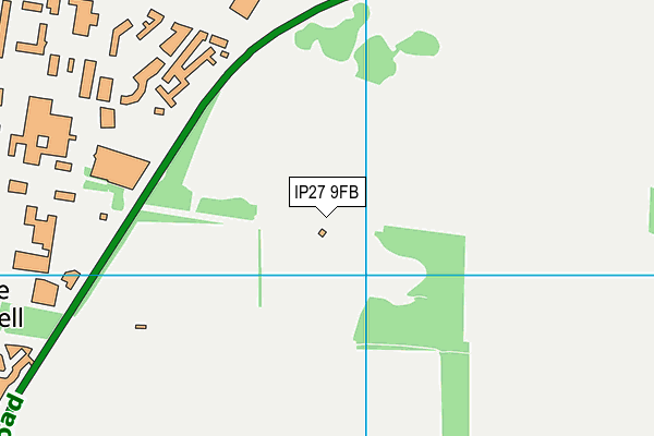 IP27 9FB map - OS VectorMap District (Ordnance Survey)