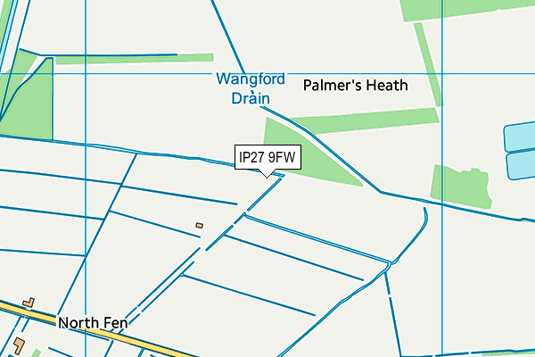 IP27 9FW map - OS VectorMap District (Ordnance Survey)