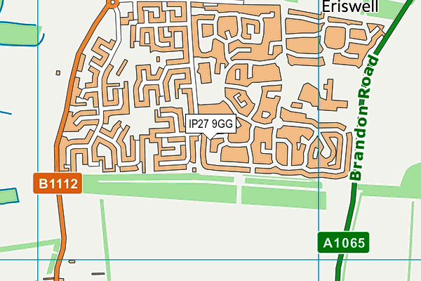 IP27 9GG map - OS VectorMap District (Ordnance Survey)