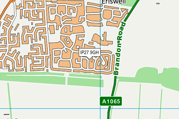 IP27 9GH map - OS VectorMap District (Ordnance Survey)