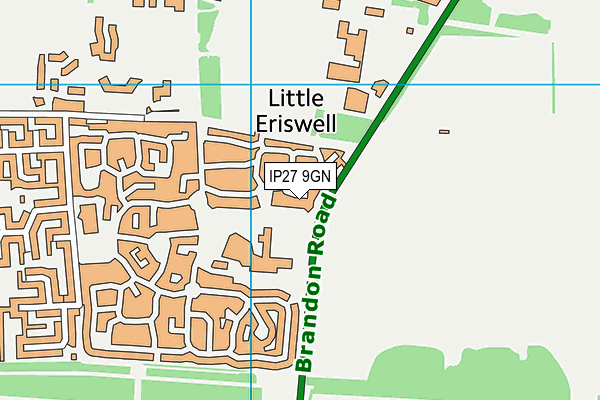 IP27 9GN map - OS VectorMap District (Ordnance Survey)