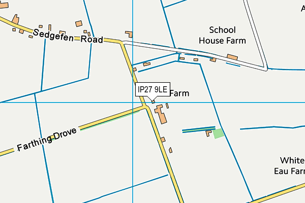 IP27 9LE map - OS VectorMap District (Ordnance Survey)