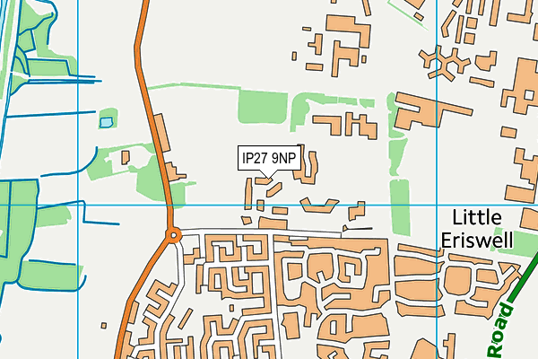 IP27 9NP map - OS VectorMap District (Ordnance Survey)