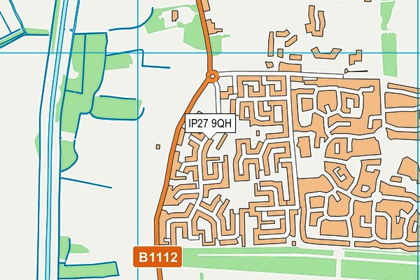 IP27 9QH map - OS VectorMap District (Ordnance Survey)