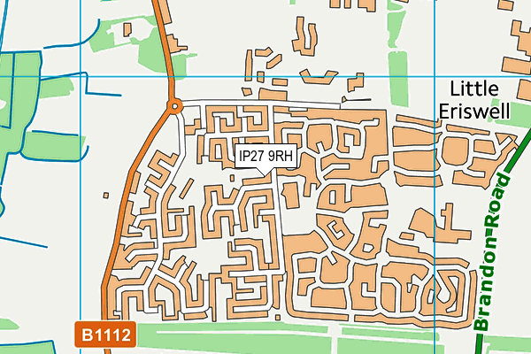 IP27 9RH map - OS VectorMap District (Ordnance Survey)