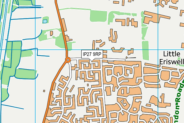 IP27 9RP map - OS VectorMap District (Ordnance Survey)