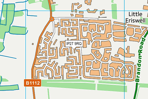 IP27 9RQ map - OS VectorMap District (Ordnance Survey)