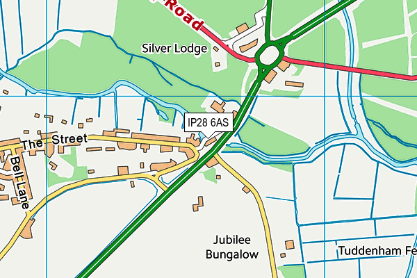 IP28 6AS map - OS VectorMap District (Ordnance Survey)