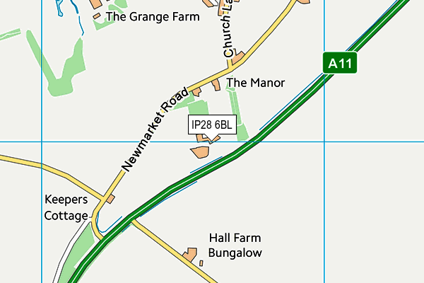 IP28 6BL map - OS VectorMap District (Ordnance Survey)