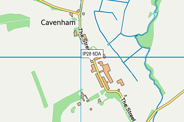 IP28 6DA map - OS VectorMap District (Ordnance Survey)