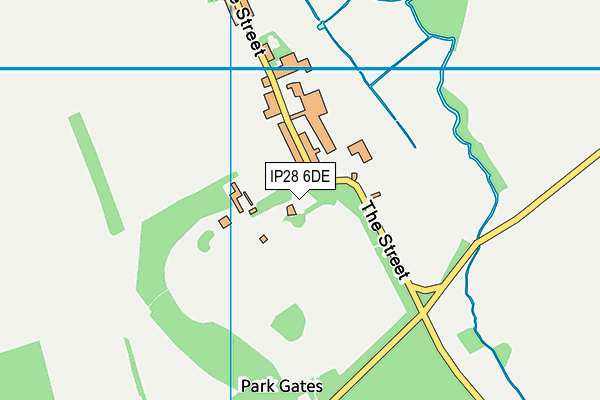 IP28 6DE map - OS VectorMap District (Ordnance Survey)
