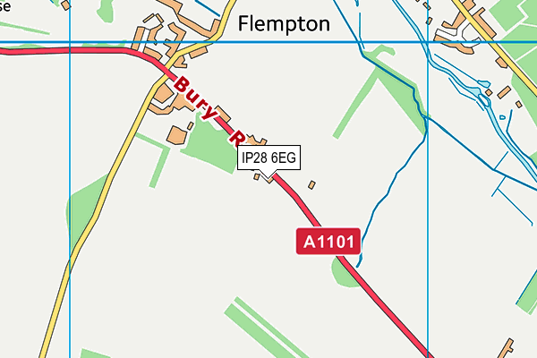 IP28 6EG map - OS VectorMap District (Ordnance Survey)