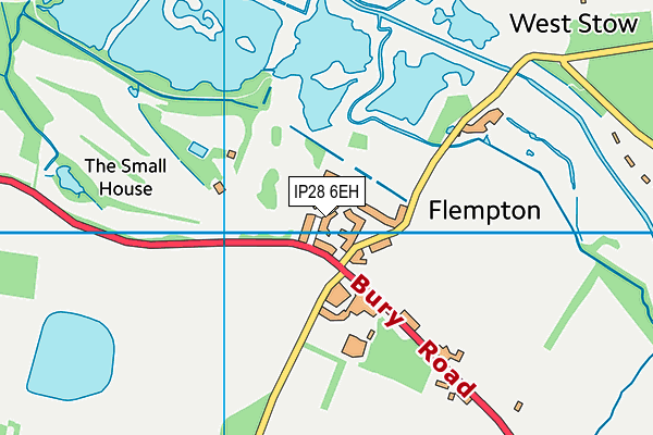 IP28 6EH map - OS VectorMap District (Ordnance Survey)