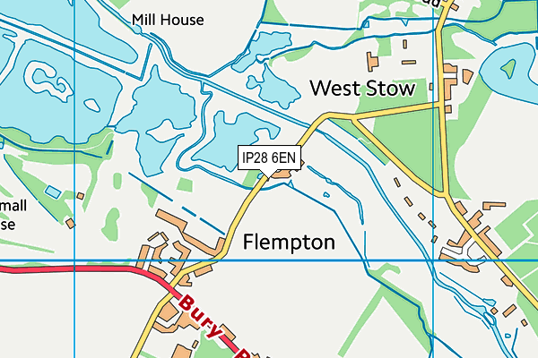 IP28 6EN map - OS VectorMap District (Ordnance Survey)