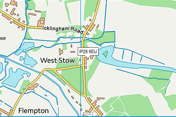 IP28 6EU map - OS VectorMap District (Ordnance Survey)