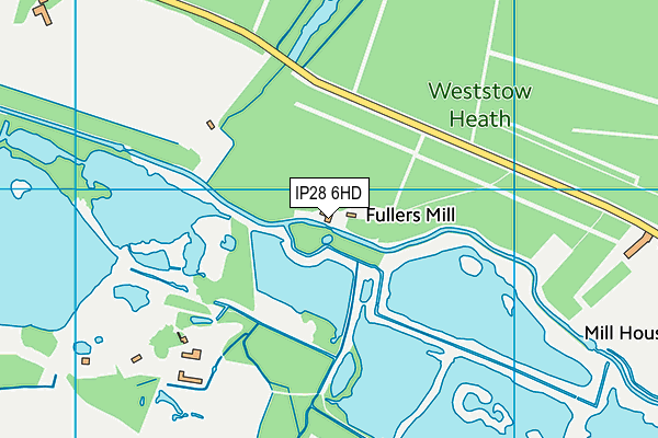 IP28 6HD map - OS VectorMap District (Ordnance Survey)