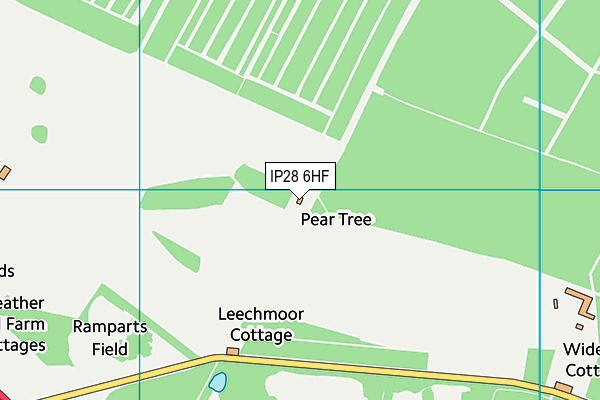 IP28 6HF map - OS VectorMap District (Ordnance Survey)