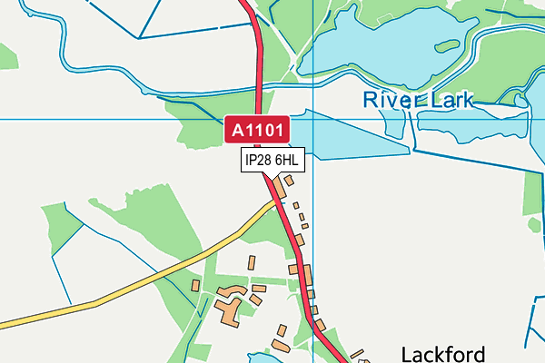 IP28 6HL map - OS VectorMap District (Ordnance Survey)