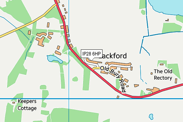 IP28 6HP map - OS VectorMap District (Ordnance Survey)