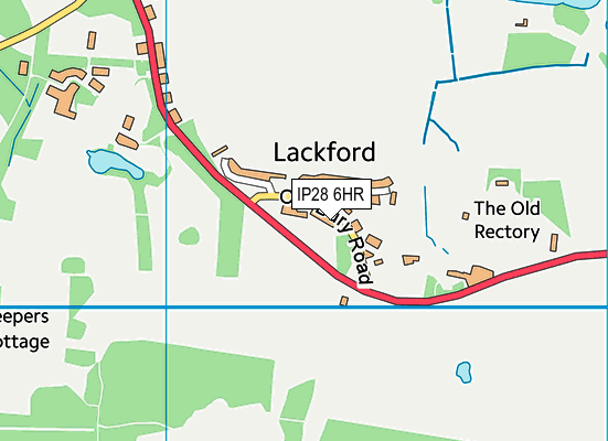 IP28 6HR map - OS VectorMap District (Ordnance Survey)