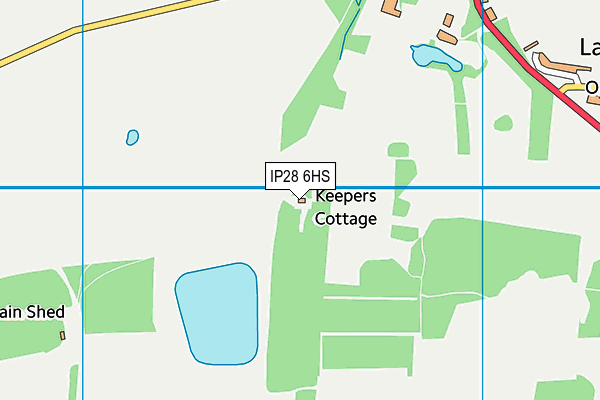 IP28 6HS map - OS VectorMap District (Ordnance Survey)