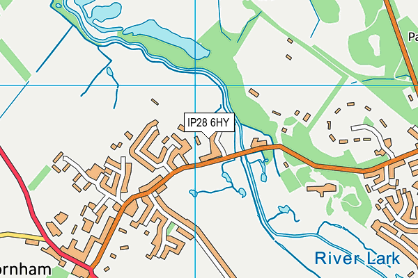 IP28 6HY map - OS VectorMap District (Ordnance Survey)