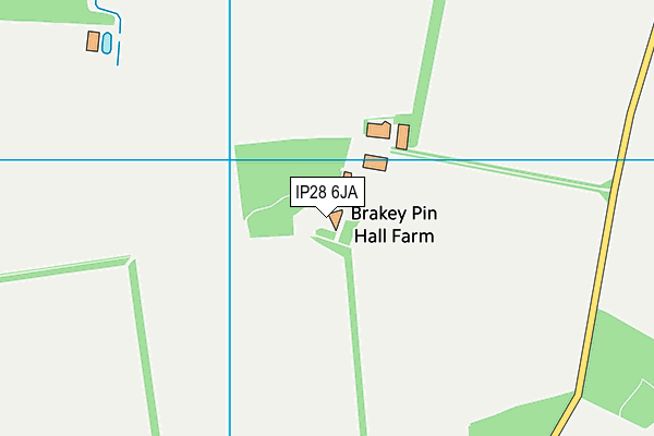 IP28 6JA map - OS VectorMap District (Ordnance Survey)