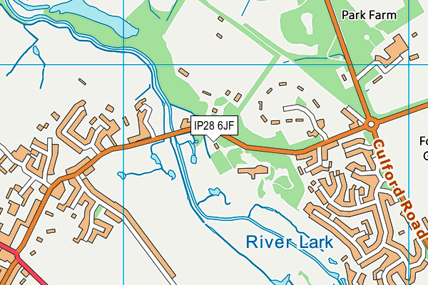 IP28 6JF map - OS VectorMap District (Ordnance Survey)