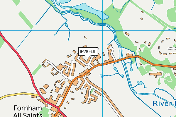 IP28 6JL map - OS VectorMap District (Ordnance Survey)