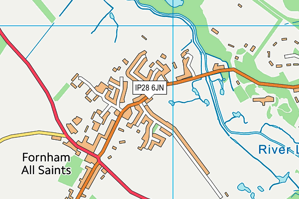 IP28 6JN map - OS VectorMap District (Ordnance Survey)