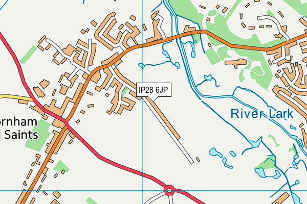 IP28 6JP map - OS VectorMap District (Ordnance Survey)