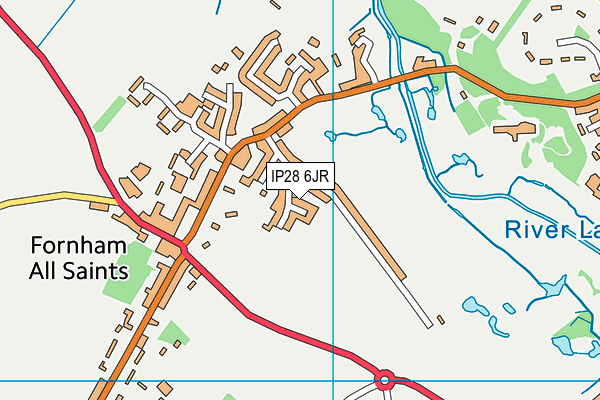 IP28 6JR map - OS VectorMap District (Ordnance Survey)