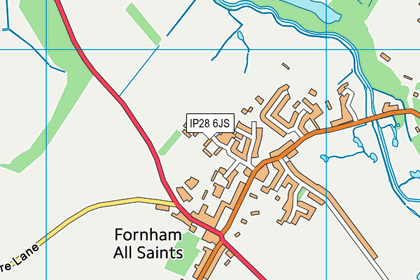 IP28 6JS map - OS VectorMap District (Ordnance Survey)