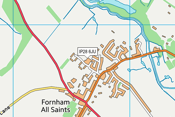 IP28 6JU map - OS VectorMap District (Ordnance Survey)