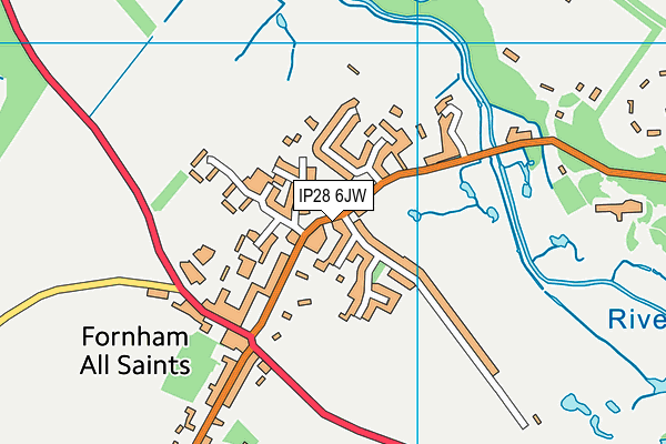 IP28 6JW map - OS VectorMap District (Ordnance Survey)