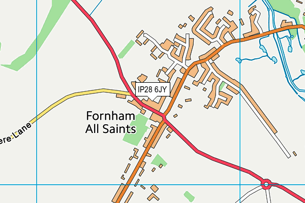 IP28 6JY map - OS VectorMap District (Ordnance Survey)