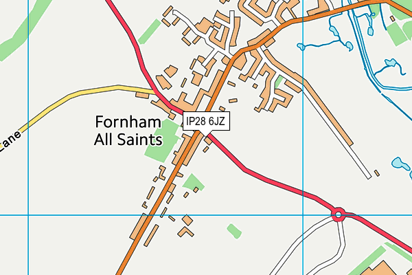 Fornham All Saints Community Centre map (IP28 6JZ) - OS VectorMap District (Ordnance Survey)