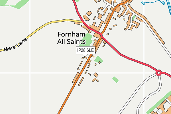 IP28 6LE map - OS VectorMap District (Ordnance Survey)