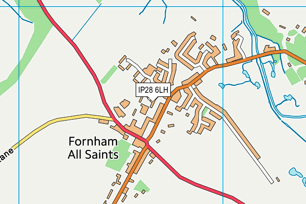 IP28 6LH map - OS VectorMap District (Ordnance Survey)