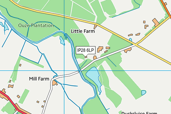 IP28 6LP map - OS VectorMap District (Ordnance Survey)