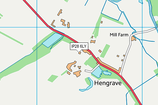 IP28 6LY map - OS VectorMap District (Ordnance Survey)